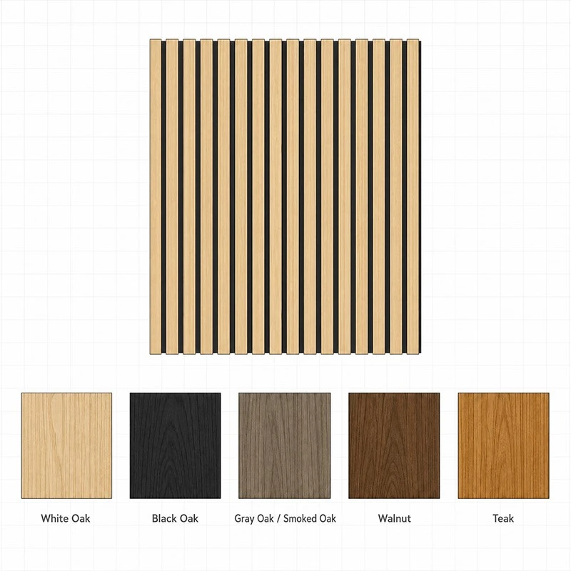 Oak Wood Surface Polyester Fiber Acoustic Wall Panel Oak Wood Surface Polyester Fiber Acoustic Wall Panel
