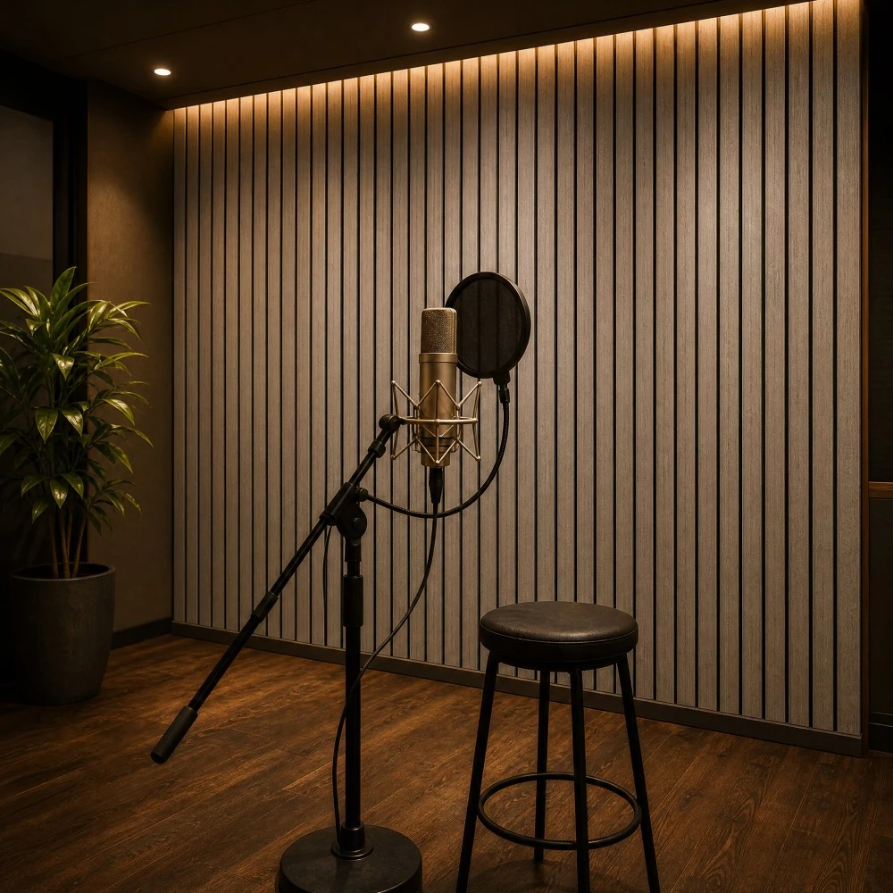 Oak Wood Surface Polyester Fiber Acoustic Wall Panel Oak Wood Surface Polyester Fiber Acoustic Wall Panel